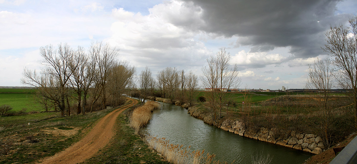 Canal de Castilla a la altura de las Casas del Rey